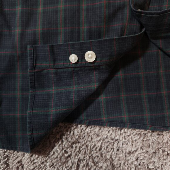 Eddie Bauer Button Shirt Mens 2XL Long Sleeve Plaid Wrinkle Resistant Classic - Picture 9 of 14